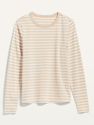 Long-Sleeve EveryWear Striped T-Shirt for Women | Old Navy (US)