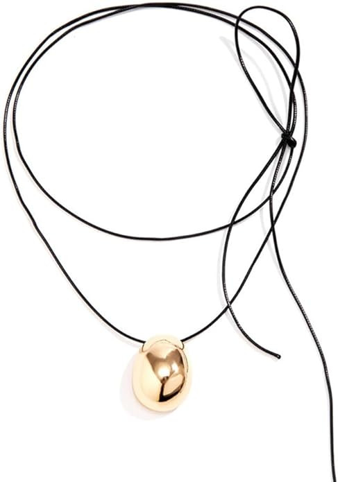 Double Layer Heart Pendant Necklace Gold Silver Plated Chunky Heart Necklace Choker for Women Pro... | Amazon (US)