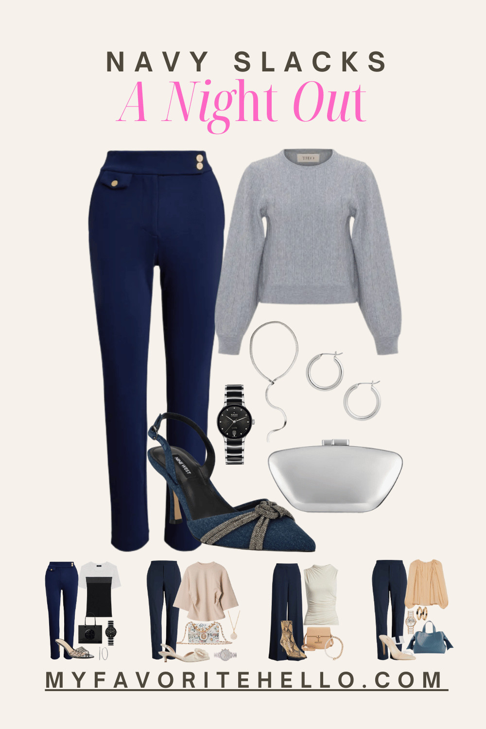 night out outfit with navy pants 

 

#LTKOver40 #LTKStyleTip #LTKWorkwear