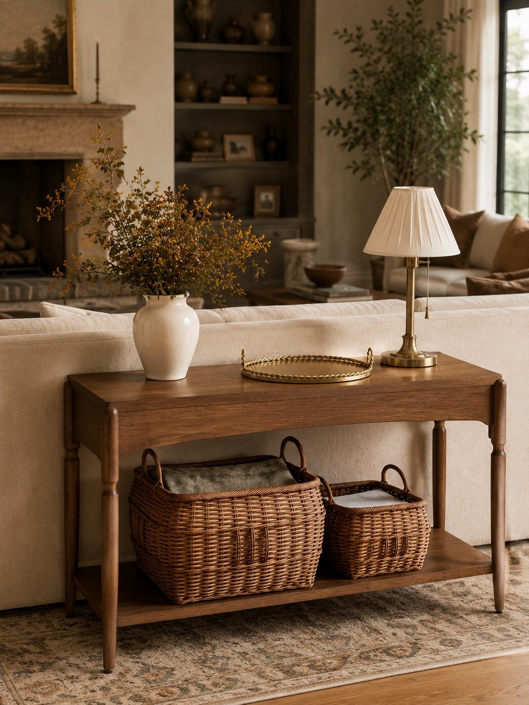 Target Living Room Finds Including New Studio McGee Launch Pieces

A cozy living room starts with the right layers. This beautiful console table styled behind the sofa is one of those pieces that instantly makes a space feel more finished and collected. The woven baskets, pleated lamp, floral arrangement, and decorative accents create that warm designer look without feeling overdone.

Several new Studio McGee pieces launch May 31 at 3 AM EDT, and these are the kinds of timeless finds that tend to sell quickly. If you’ve been wanting to refresh your living room, now is the perfect time to take a look.

Follow @farmtotablecreations on Instagram for more home styling ideas, designer-inspired finds, and new launches worth shopping.

#targethome #studiomcgee #consoletable #livingroomdecor #targetfinds

console table | sofa table | studio mcgee | target home | living room decor | woven baskets | table lamp | designer style | neutral home | cozy living room | home finds | target finds | shelf styling | home styling | transitional decor | classic home | living room inspiration | decorative baskets | floral arrangement | brass accents | designer look for less | neutral decor | home refresh | furniture finds | curated home

#LTKSeasonal #LTKHome