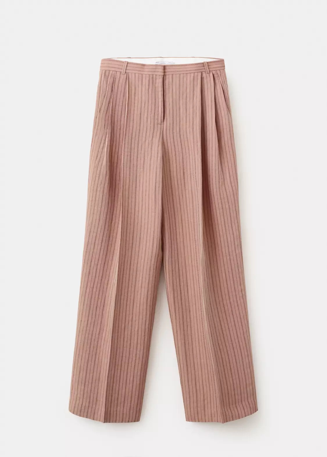 Striped linen suit trousers | MANGO (UK)