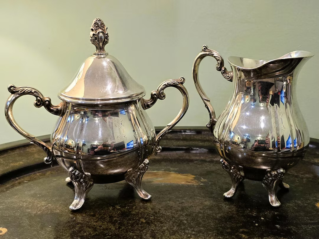Vintage Sheridan Silverplate Coffee/tea Pot With Lid – Taunton Silversmiths – Footed Floral H... | Etsy (US)