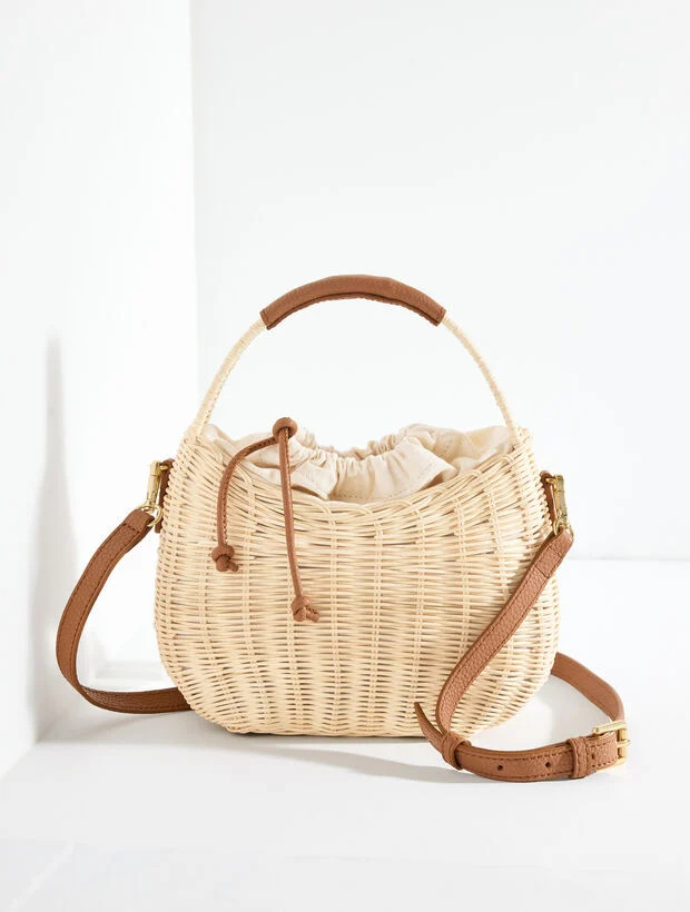 Wicker Hobo Basket Bag | Talbots