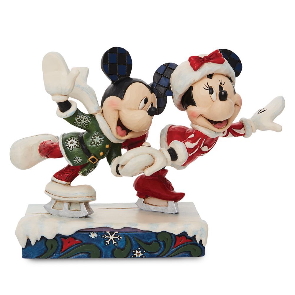 Mickey and Minnie Mouse Holiday Figure by Jim Shore | Disney Store