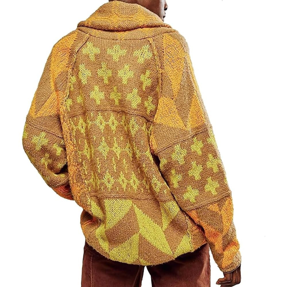 Women Cardigan Sweater Shawl Collar Button Down Oversized Sweaters Boho Fall Coat | Amazon (US)