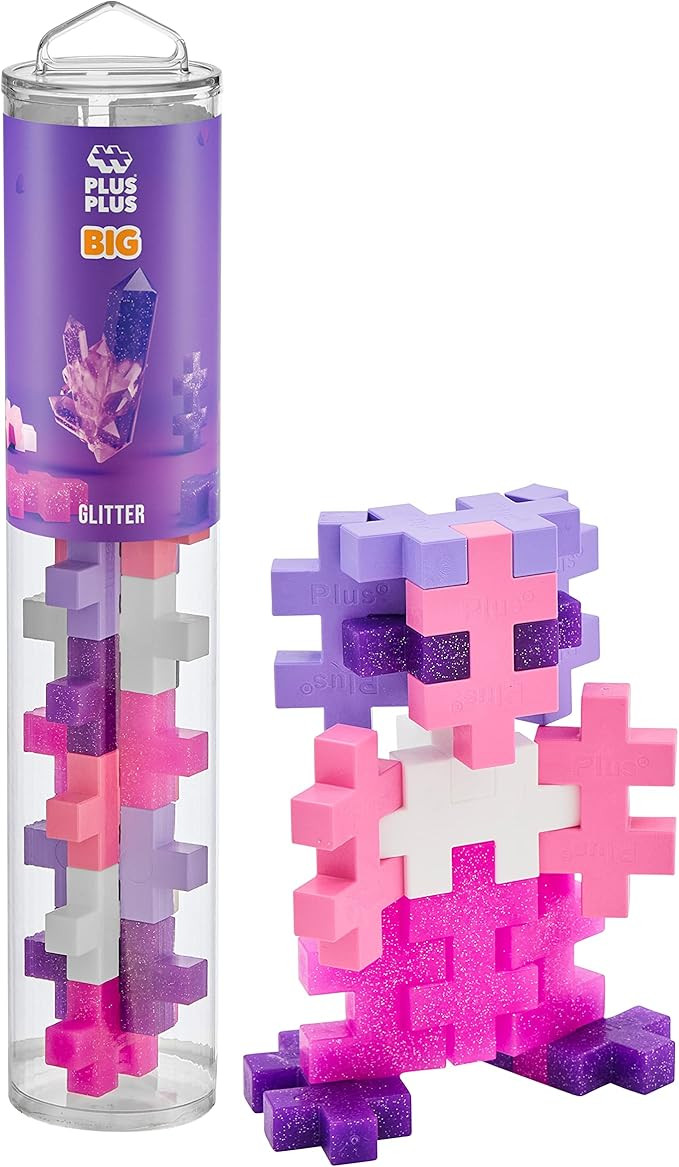 PLUS PLUS Big – 15 Piece Glitter Mix – Construction Building Stem/Steam Toy, Interlocking Lar... | Amazon (US)