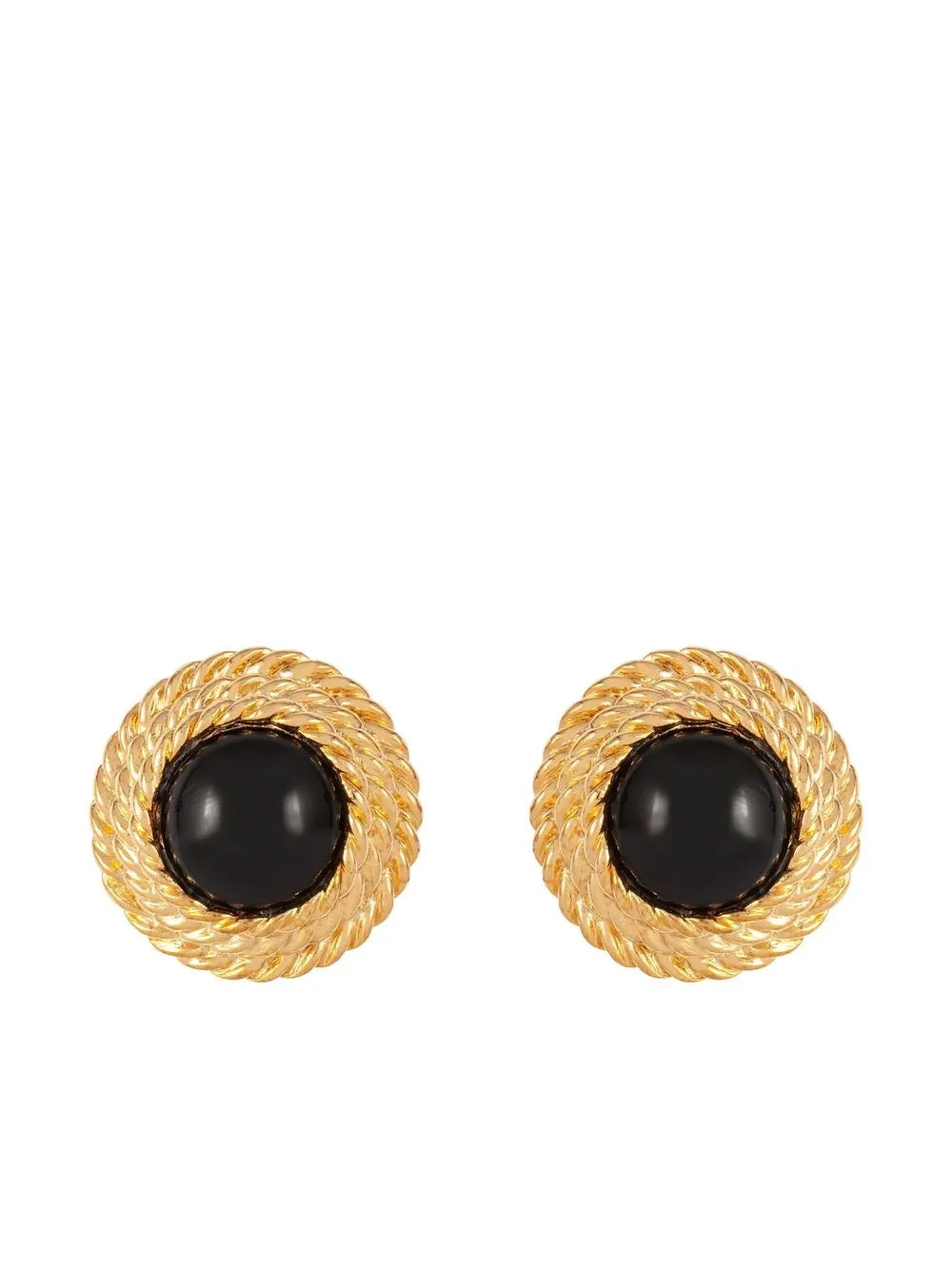 Susan Caplan Vintage 1990s twist-detailing clip-on Earrings | Gold | FARFETCH | Farfetch Global