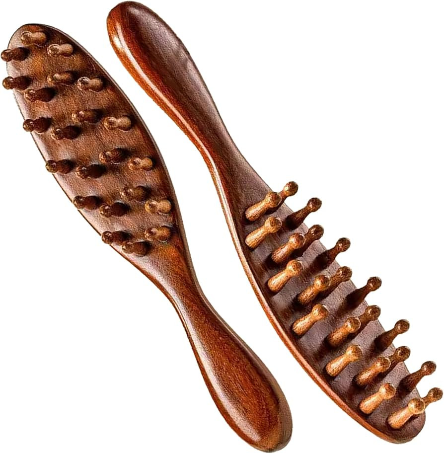 Locsanity Natural Sandalwood Locs Brush – Ergonomic Dreadlock Detangling Hairbrush with Natural... | Amazon (US)