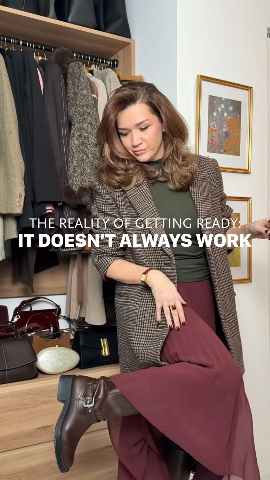 This is a perfect example of one of those “It looked better in my head" scenarios - but I got there in the end 🤎✨


BATHROBE: Brooklinen M
FIRST SKIRT: H&M size 8, sized up!
TOP: Walmart size M | Nice and stretchy!
BLAZER: GAP but is sold out, linked similar
RINGS: All linked
WATCH: Amazon
EARRINGS: Amazon
BOOTS: Old Zara, linked similar
SECOND SKIRT: Aritzia (linked exact + amazon version for $24
BAG: DeMellier
COAT: Old ASOS, linked similar
TUMBLER: Brumate 40oz

#LTKgrwm #LTKWorkwear #LTKootd