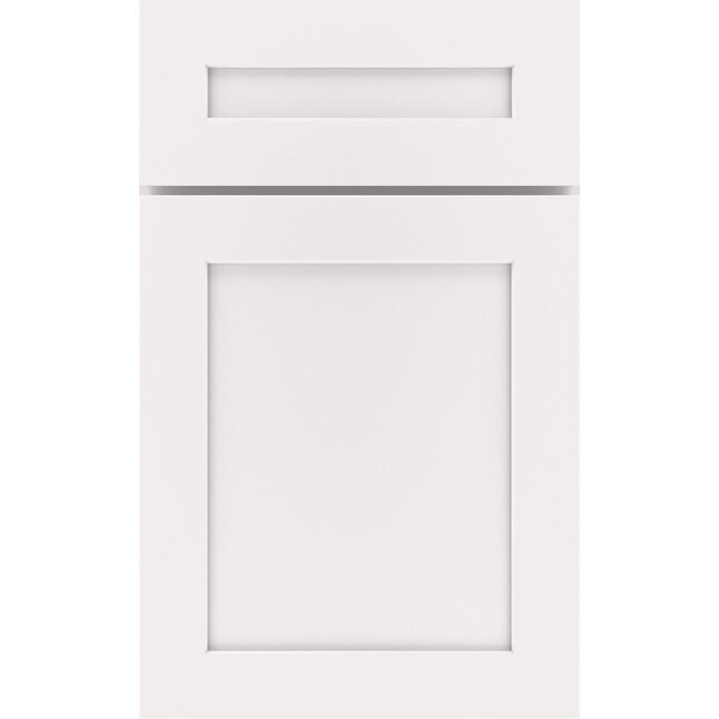 Diamond Jamestown 8.5-in W x 14-in H White Painted Foam Painted Kitchen Cabinet Sample (Printed S... | Lowe's