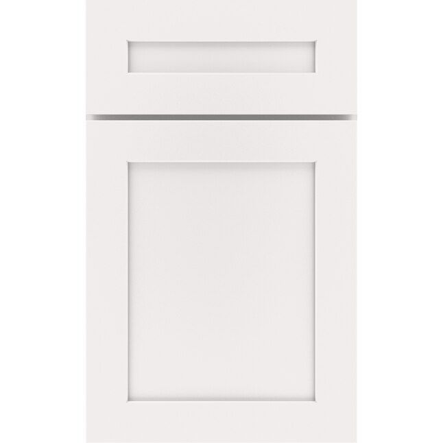 Diamond Jamestown 8.5-in W x 14-in H White Painted Foam Painted Kitchen Cabinet Sample (Printed S... | Lowe's