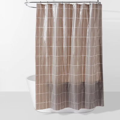 PEVA Bundle Shower Curtain Matte Gray - Room Essentials™ | Target
