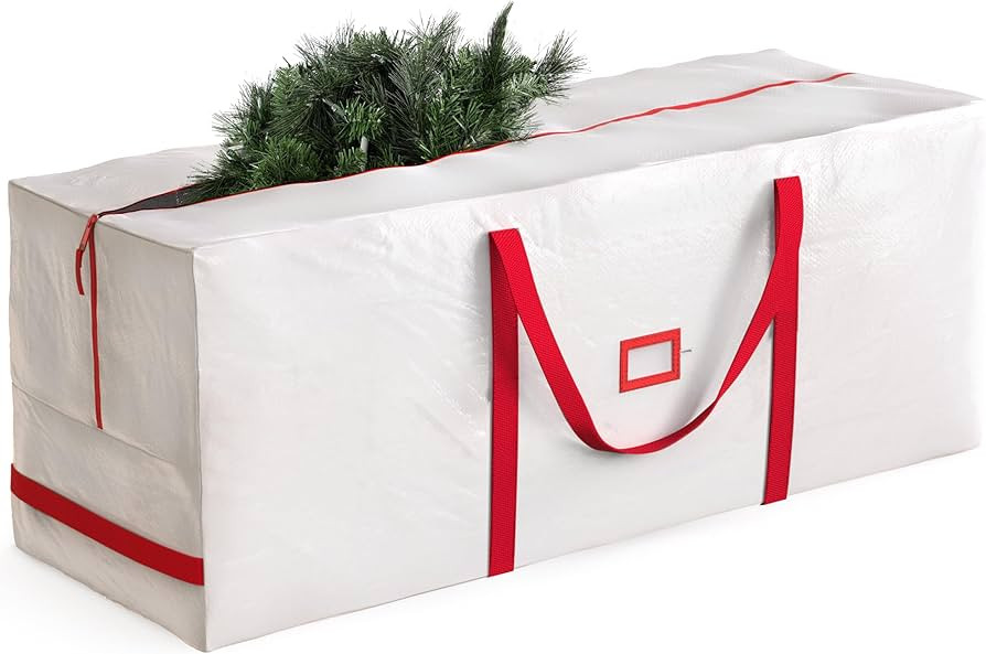 Zober Large Christmas Tree Storage Bag - Fits 9 Ft Artificial Trees - Plastic, Waterproof Christm... | Amazon (US)