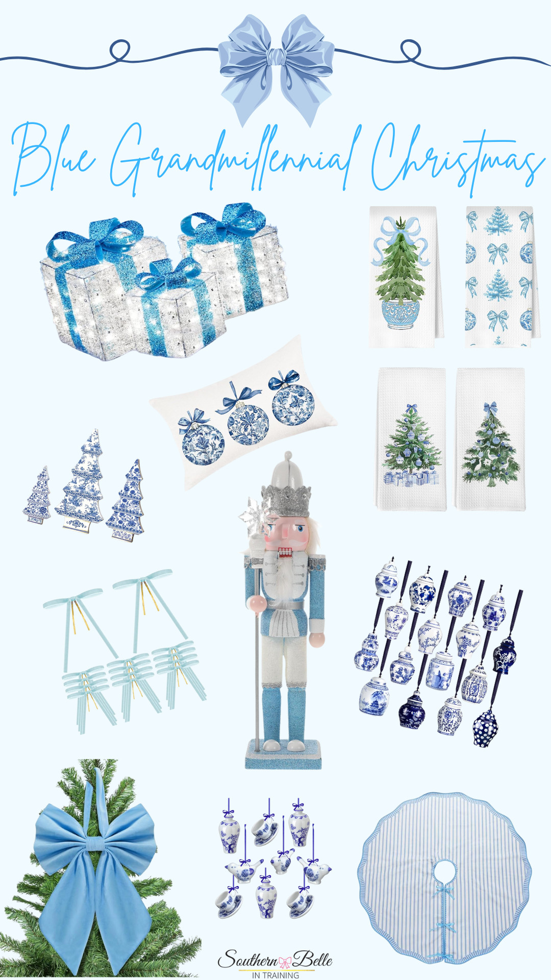 Grandmillennial Christmas || Blue Christmas || Chinoiserie Christmas || Amazon Christmas || Affordable Christmas Decor  

 #LTKHoliday #LTKSeasonal #LTKFindsUnder50