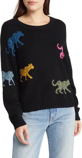 Perci Leopard Cotton & Cashmere Sweater | Nordstrom