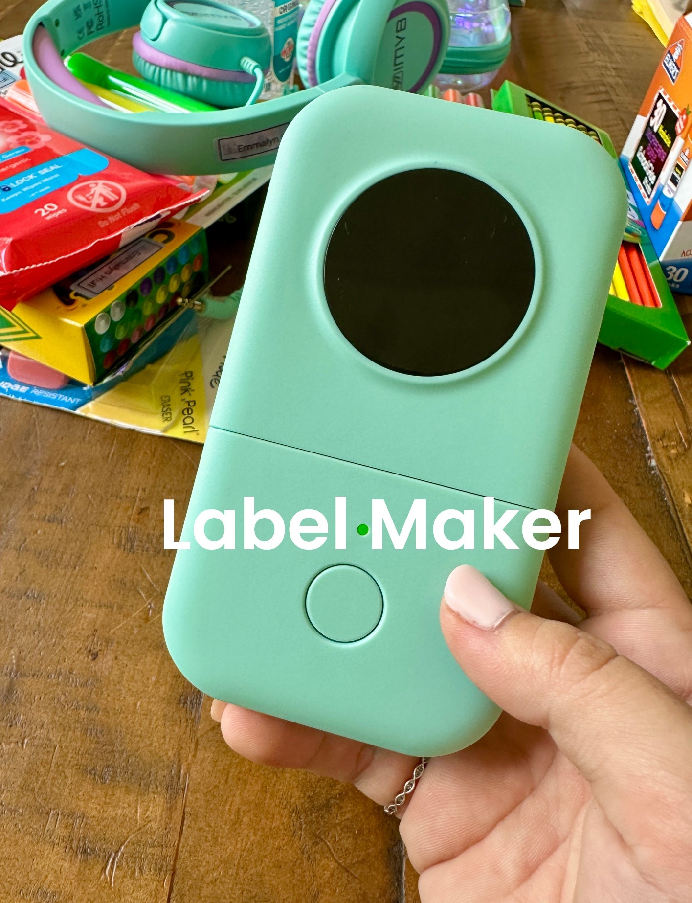Back-to-school prep is in full swing over here ✏️📚 and my secret weapon? This compact little label maker. No more handwriting a hundred names, just print, stick, and done. Perfect for lunch boxes, water bottles, folders, and every random supply that needs to make it back home.

#LTKBacktoSchool #LTKFinds #LTKHome #LabelMaker #MomLifeHacks #BacktoSchool

#LTKHome #LTKKids #LTKFamily