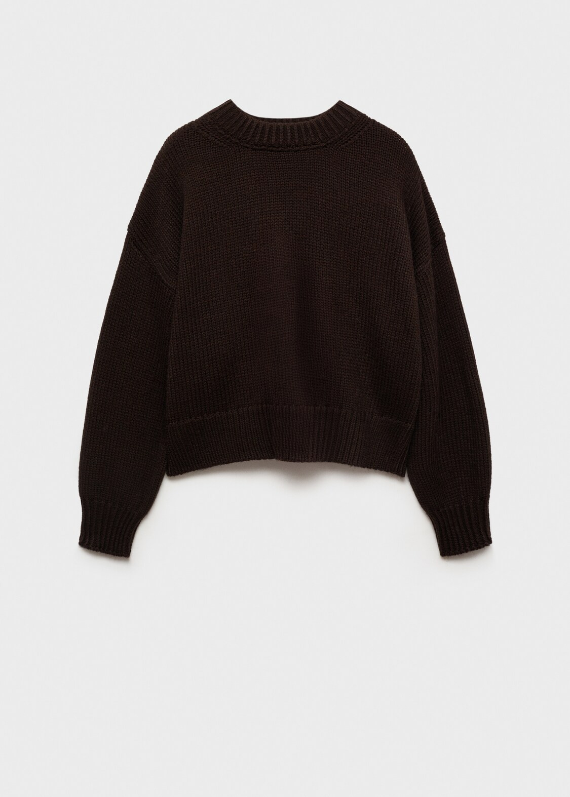 Round-neck knitted sweater - Women | MANGO United Kingdom | MANGO (UK)