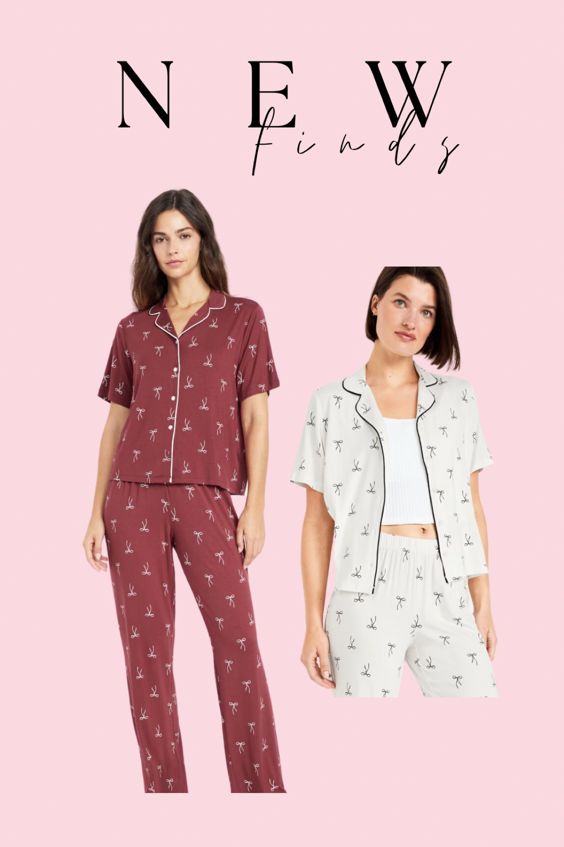50% off bow pajamas 🎀 

#LTKHoliday #LTKSeasonal #LTKGiftGuide