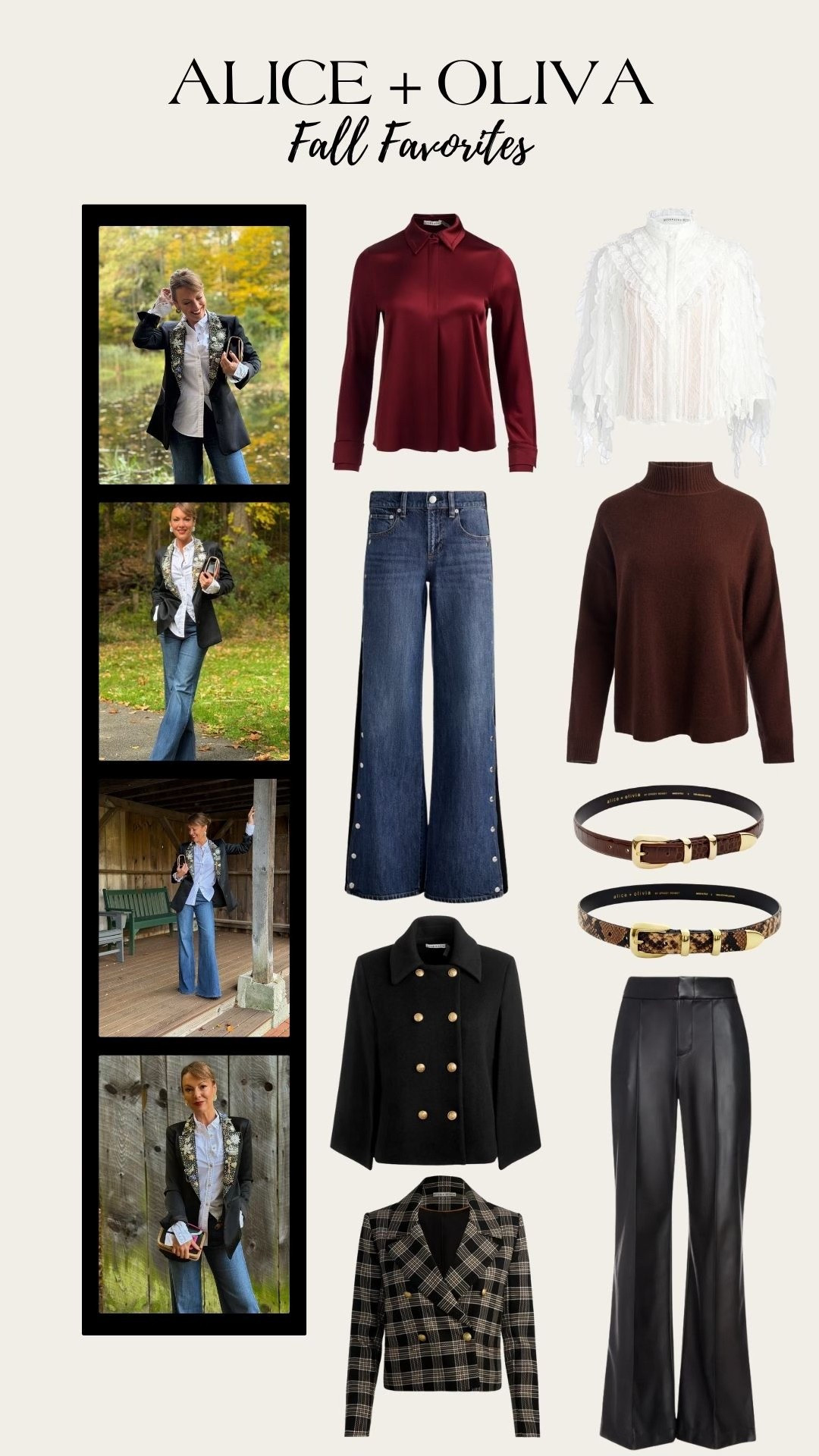 Alice and Olivia Fall favorites!




Fall outfit inspo - Fall outfits - Fall sweaters - Fall jeans 

#LTKSeasonal #LTKStyleTip #LTKWorkwear