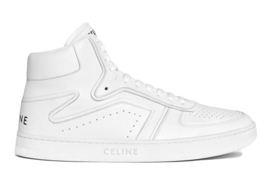Celine CT-01 Z Trainer High Top Sneakers Optic White | StockX