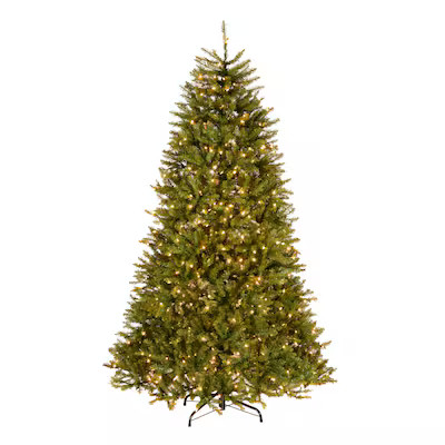 National Tree Company 7.5-ft Dunhill fir Pre-lit Artificial Christmas Tree with Clear Incandescen... | Lowe's