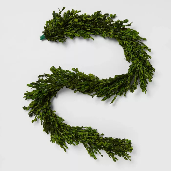 60" Preserved Boxwood Leaf Garland - Threshold™ | Target