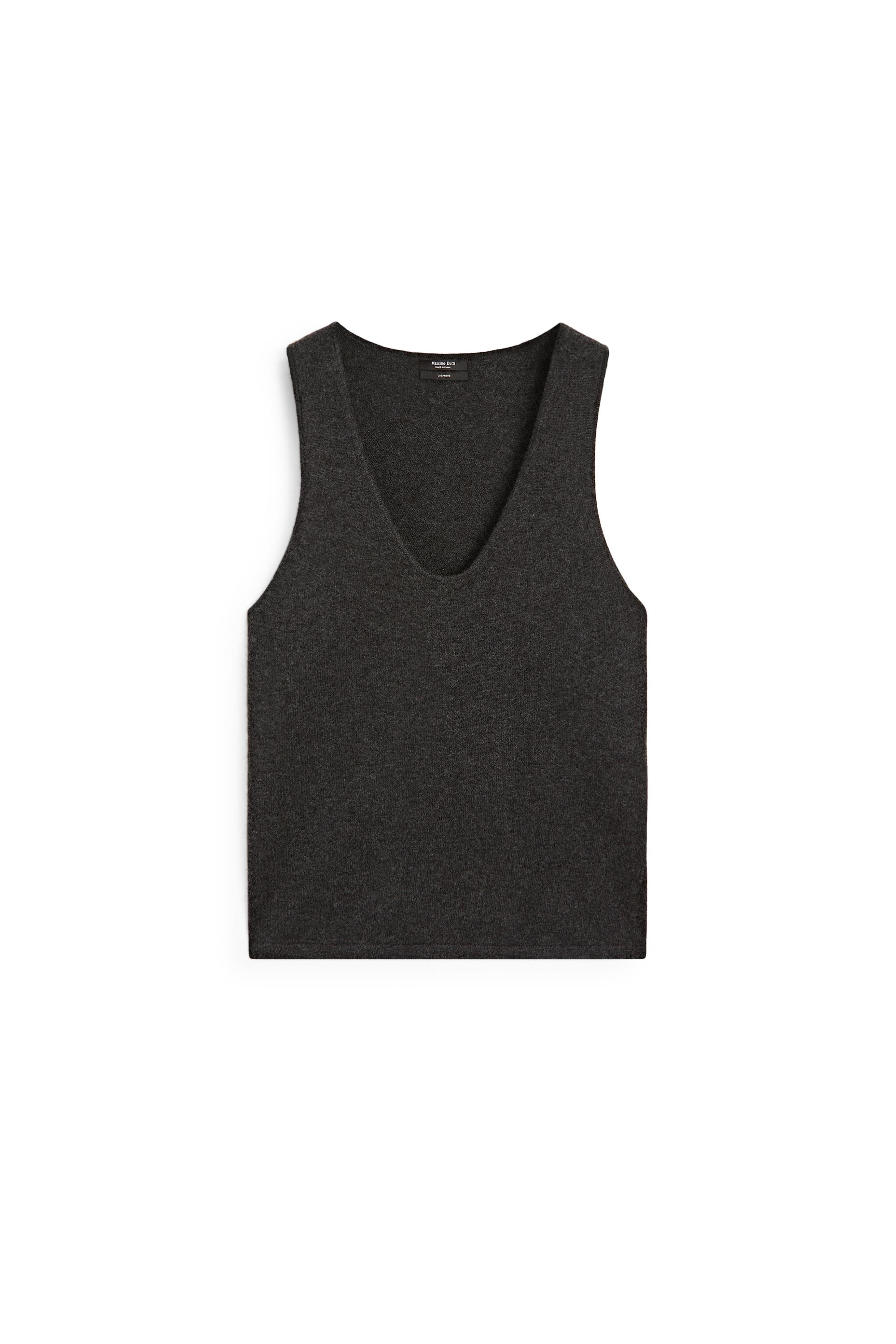 100% Cashmere Knit Top | Massimo Dutti US