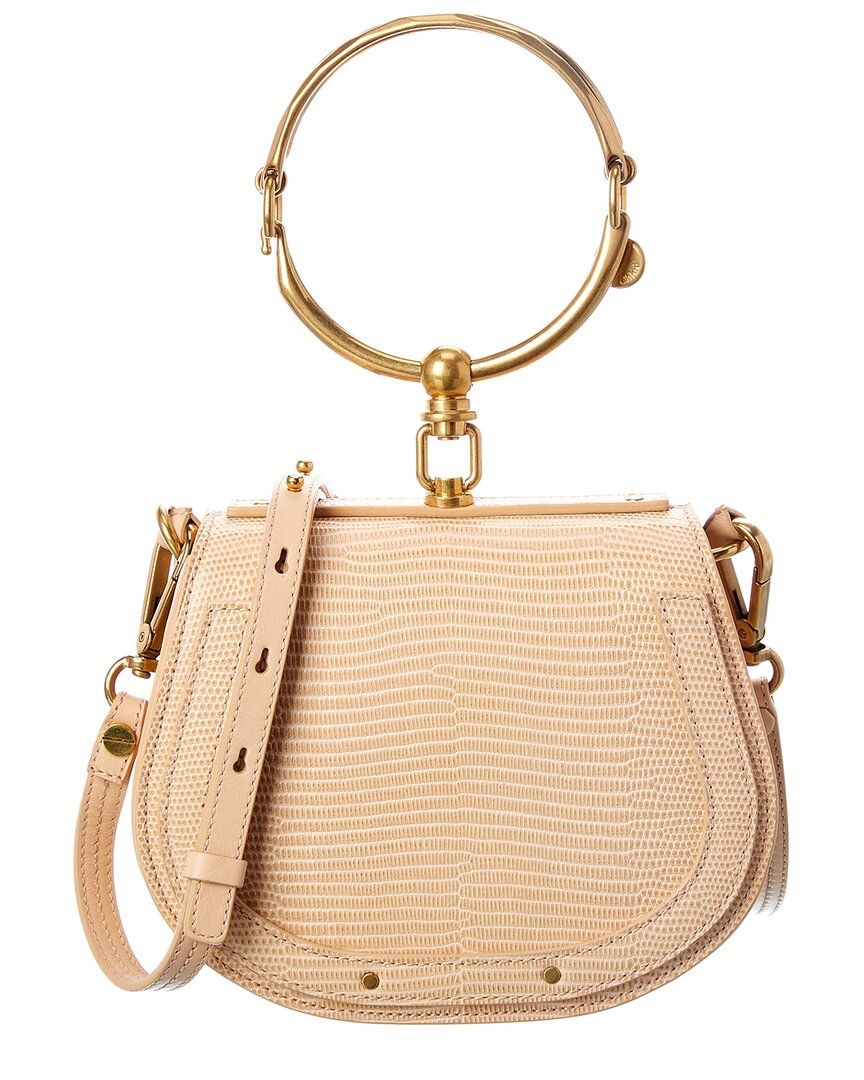 Chloe Nile Small Leather Bracelet Bag | Gilt