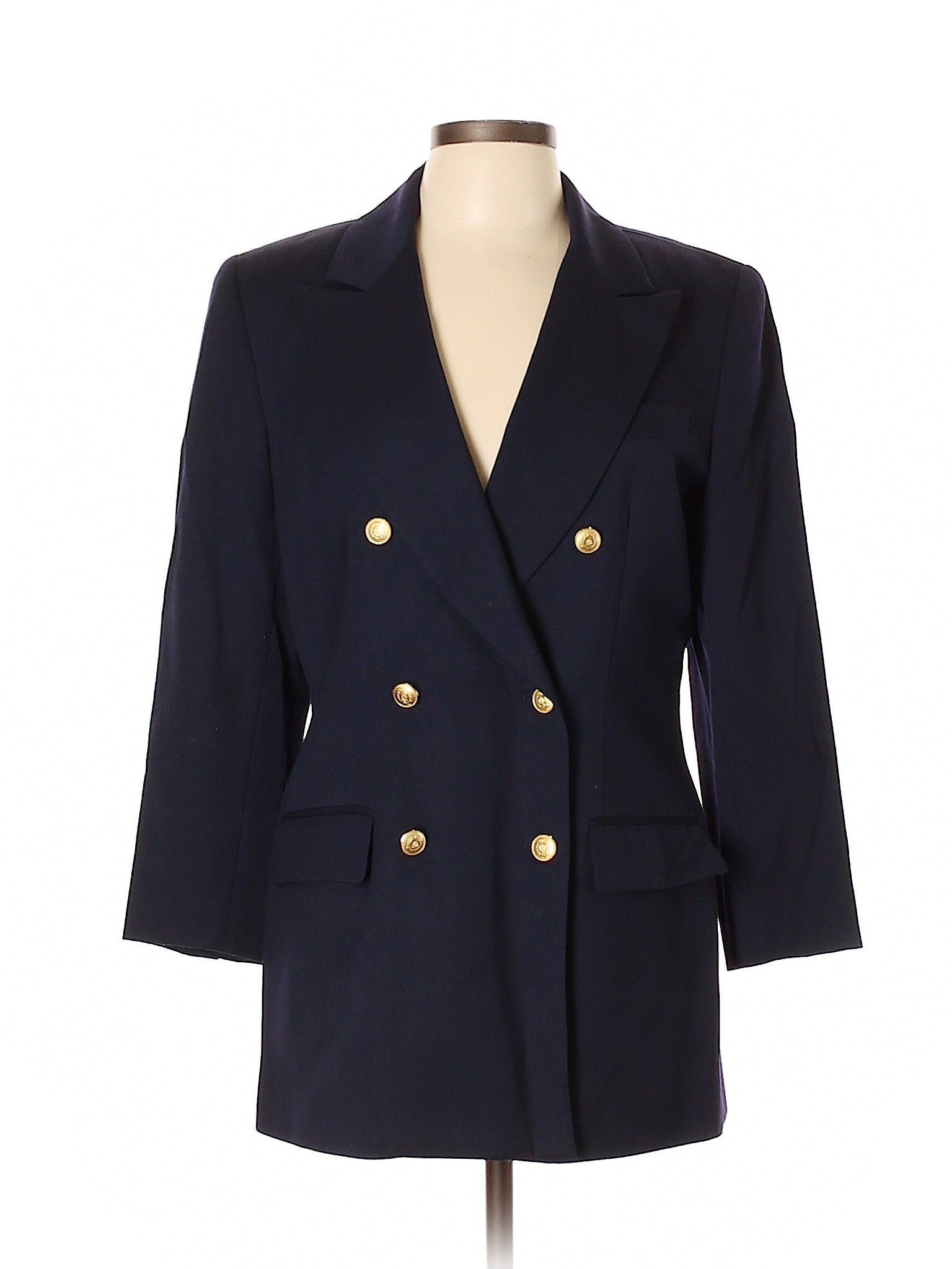 Brooks Brothers Wool Blazer Size 10: Dark Blue Women's Jackets & Outerwear - 42688207 | thredUP