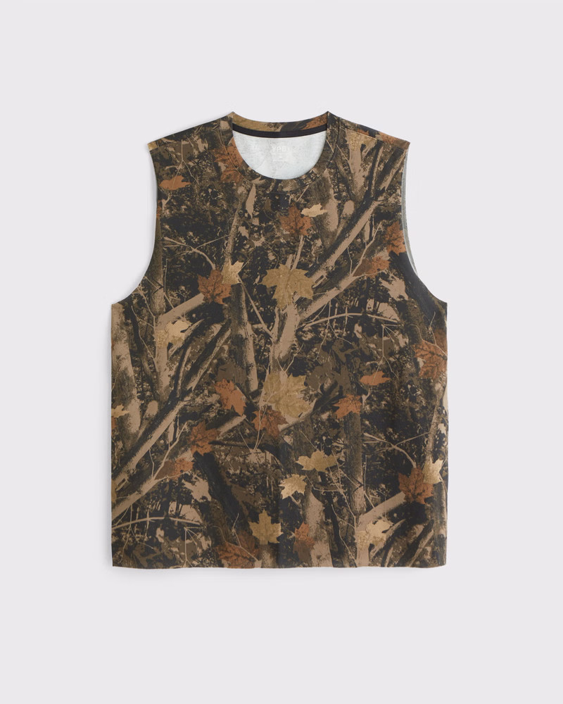 Abercrombie & Fitch Men's YPB Performance Cotton Muscle Tank in Brown Camo - Size XXL | Abercrombie & Fitch (US)
