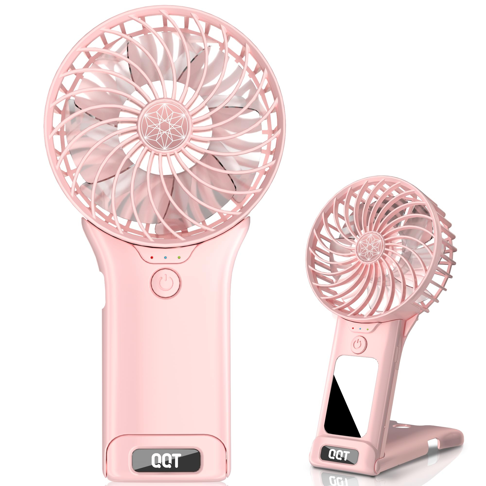 QQT Mini Handheld Fan,4 Speed Adjustable Portable Battery Operated Fans,USB Rechargeable Desk Fan... | Amazon (US)