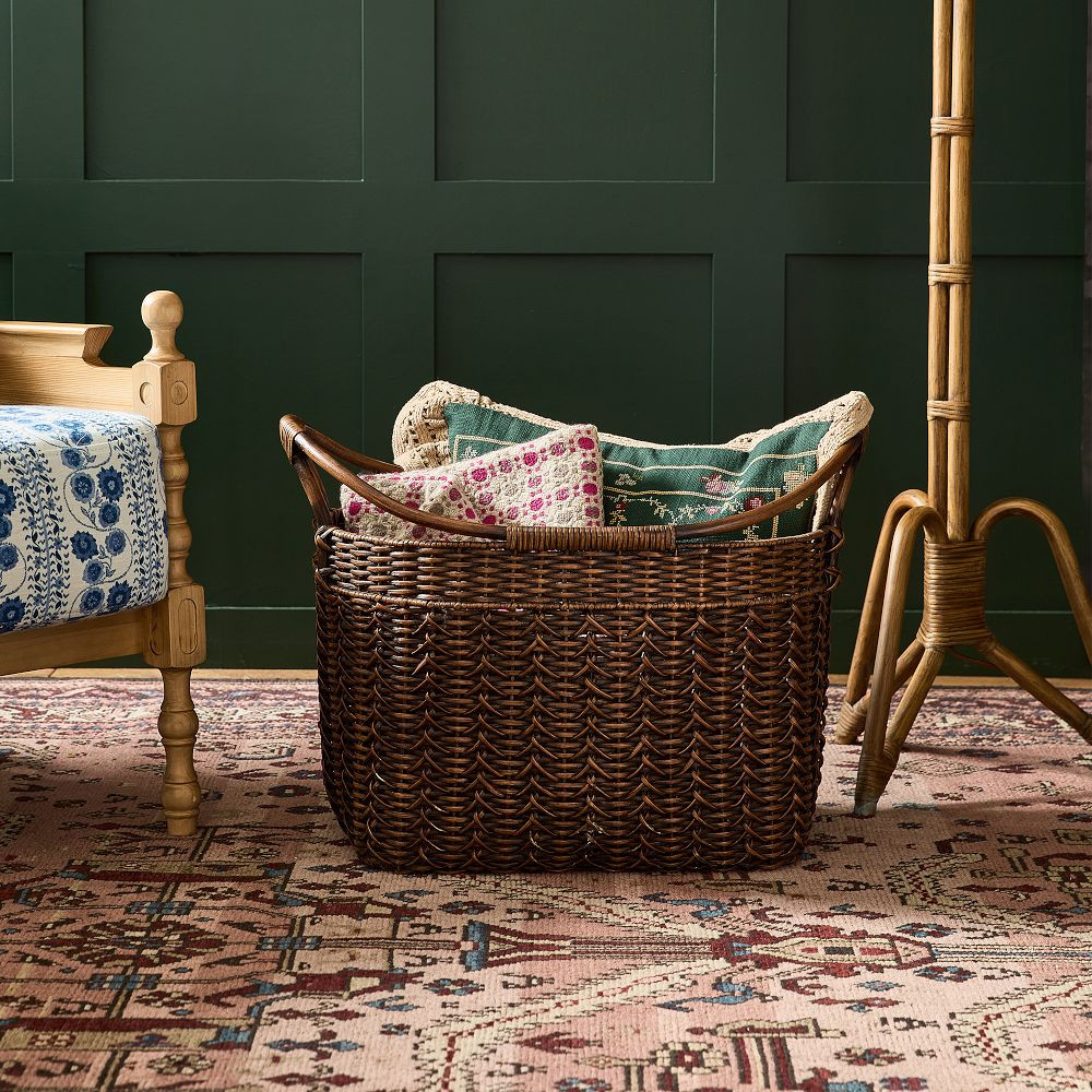 Woven Wicker Boat Basket | GreenRow