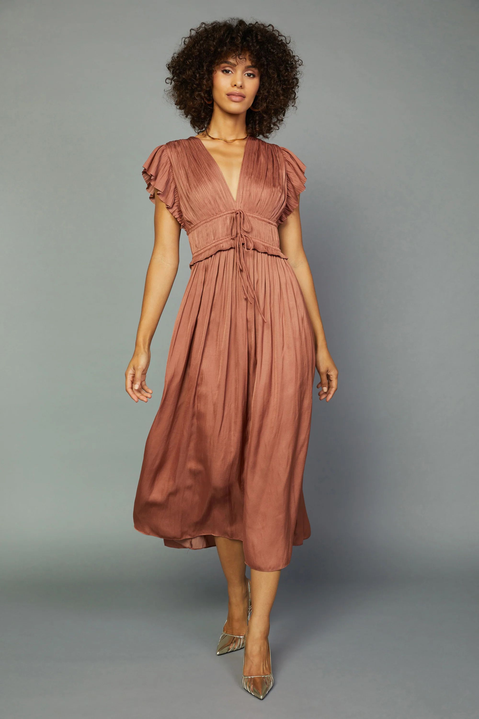 Mara
Pleated
Maxi
Dress | Current Air