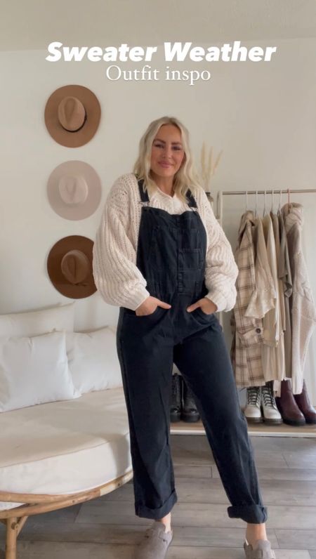 The GOAT of all overalls. Wearing S more a slightly oversized look. Size down for form fitting. Paired these with a sweater. Perfect for fall! #freepeople 

#LTKstyletip #LTKsalealert #LTKshoecrush