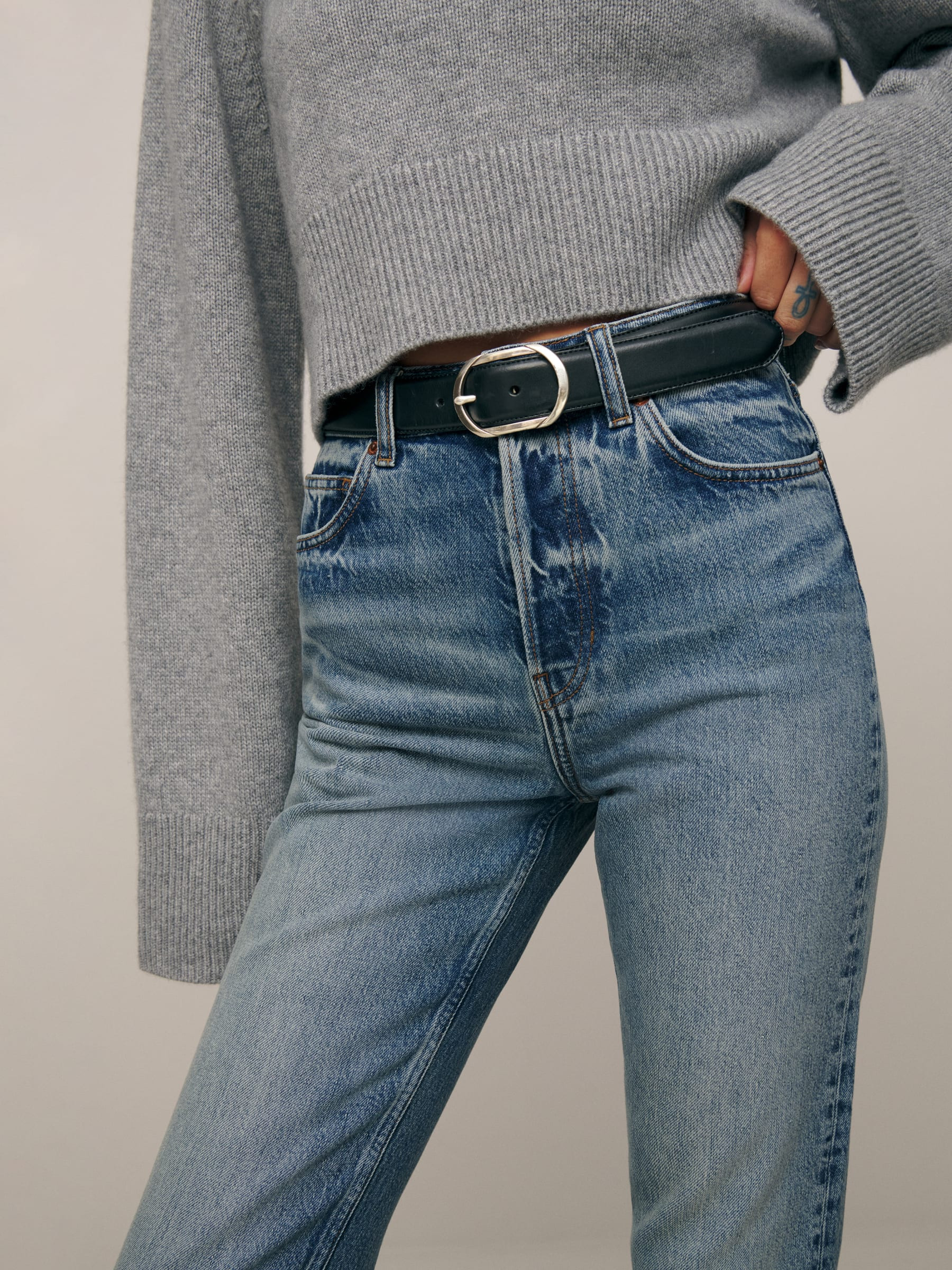 Cynthia High Rise Straight Jeans | Reformation (Global)