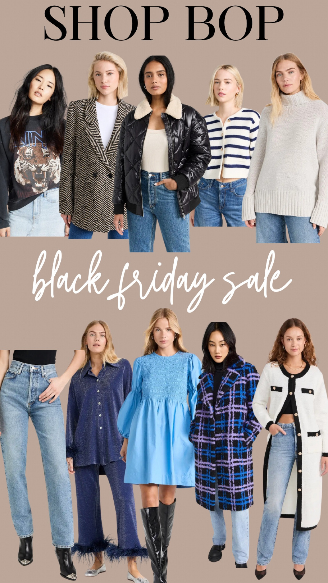 Shop Bop Black Friday sale!! Really good designer pieces on major sale! Anine Bing Winter coats, Agolde denim, dresses, pajamas! Gift guide for her! 

#LTKCyberWeek #LTKsalealert #LTKGiftGuide