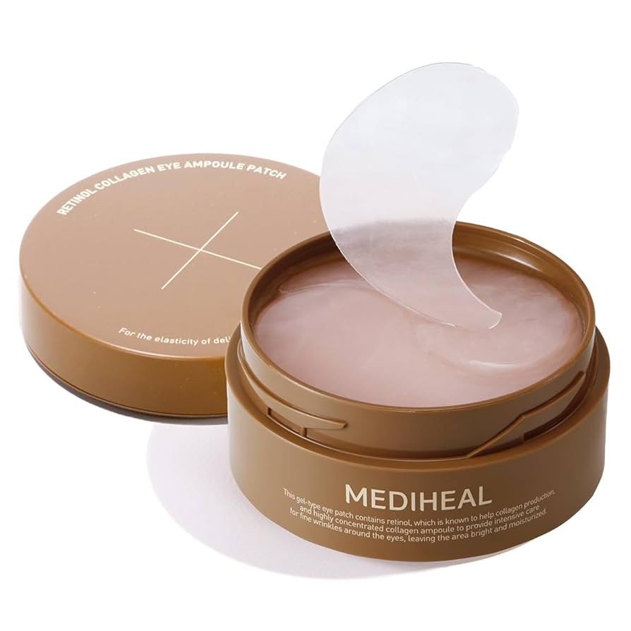 Mediheal Retinol Collagen Under Eye Patches - Korean Hydrogel Eye Pads (60 patches) with 95% Reti... | Amazon (US)