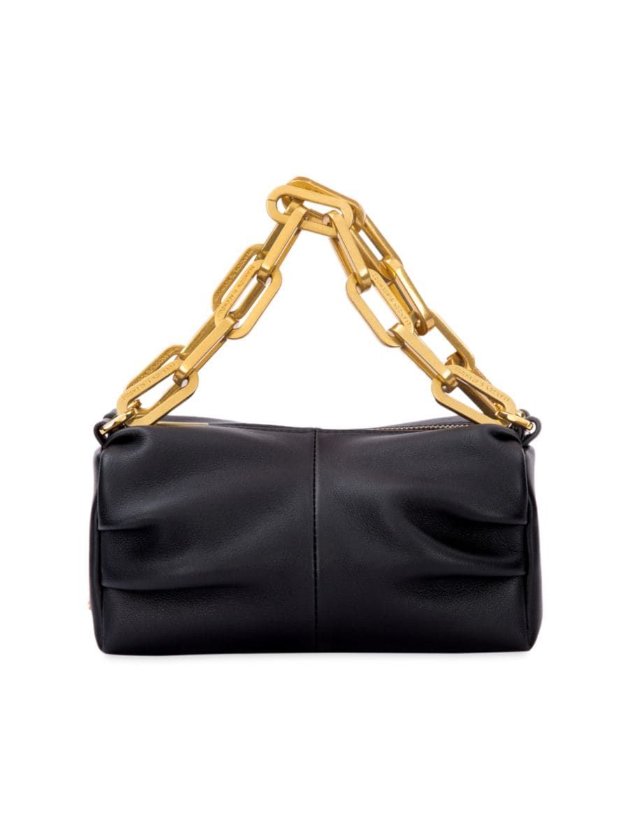 Mini Valentina Leather Chain Shoulder Bag | Saks Fifth Avenue