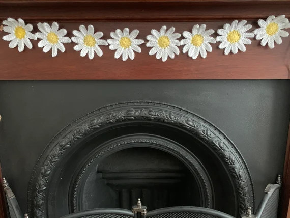Crochet Daisies Bunting Garland Decoration Hanging Preschool | Etsy | Etsy (US)