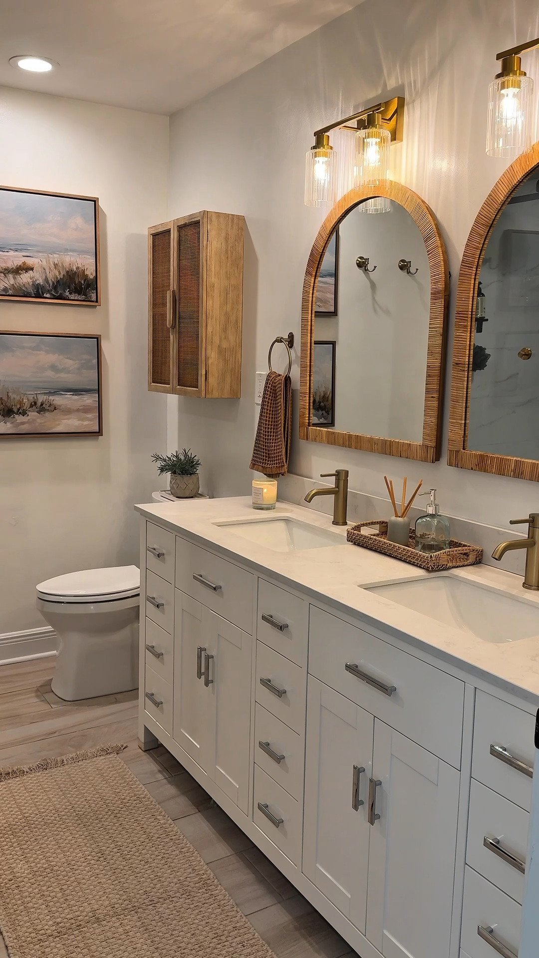 You do not need a full renovation to fall back in love with your bathroom. You just need to swap a few things out.

I gave ours a cozy earthy refresh with a few finds from Kate & Laurel + Amazon and it completely changed the feel of the space. Warmer and affordable designer price!
 
Here is everything worth swapping:

Faucets
Mirrors
Lights
Towel holders
Wall art
Hooks
Towels
Storage add ons

Save or share with a friend for your next slow weekend project!

#bathroomrefresh

#LTKHome #LTKSaleAlert #LTKOver40