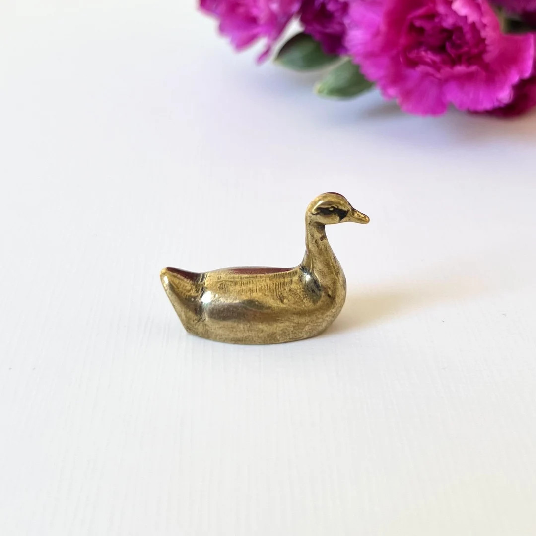 Brass Duck Figurine - Etsy | Etsy (US)