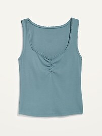Cinched Rib-Knit Tank Top | Old Navy (CA)