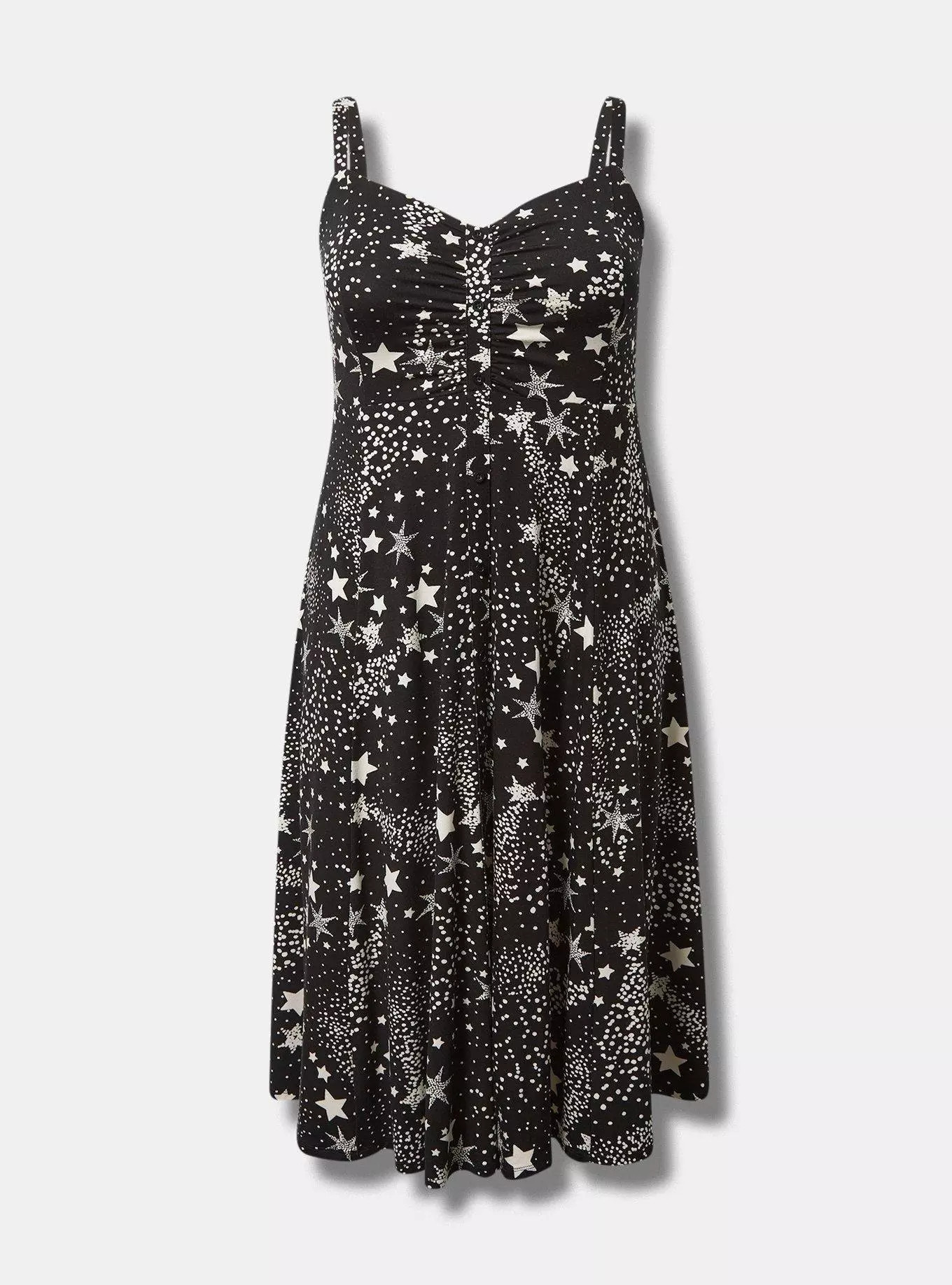 Midi Super Soft Button-Front Dress | Torrid (US & Canada)