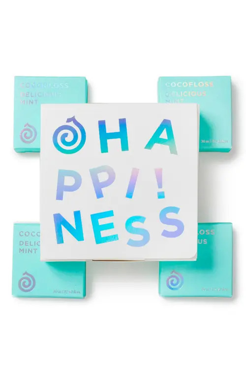 COCOFLOSS Happiness 4-Pack Mint Dental Floss $36 Value at Nordstrom | Nordstrom