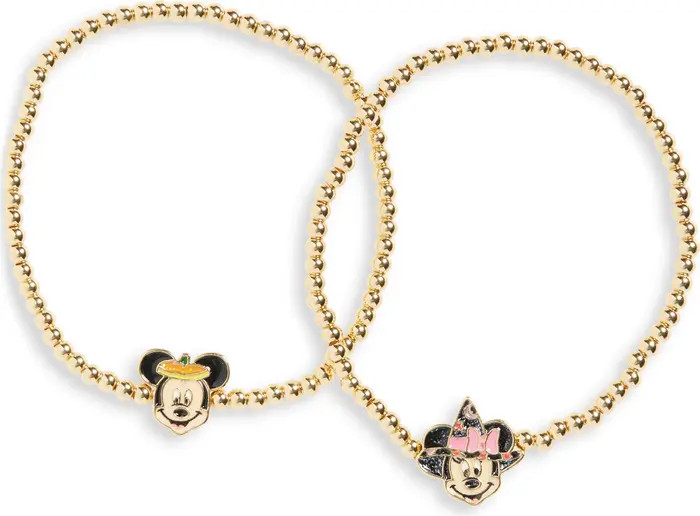BaubleBar x Disney Mickey & Minnie 2-Pack Halloween Stretch Bracelets | Nordstromrack | Nordstrom Rack