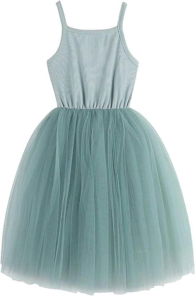 BGIRNUK Baby Girls Tutu Dress Sleeveless Toddler Princess Tulle Sundress | Amazon (US)