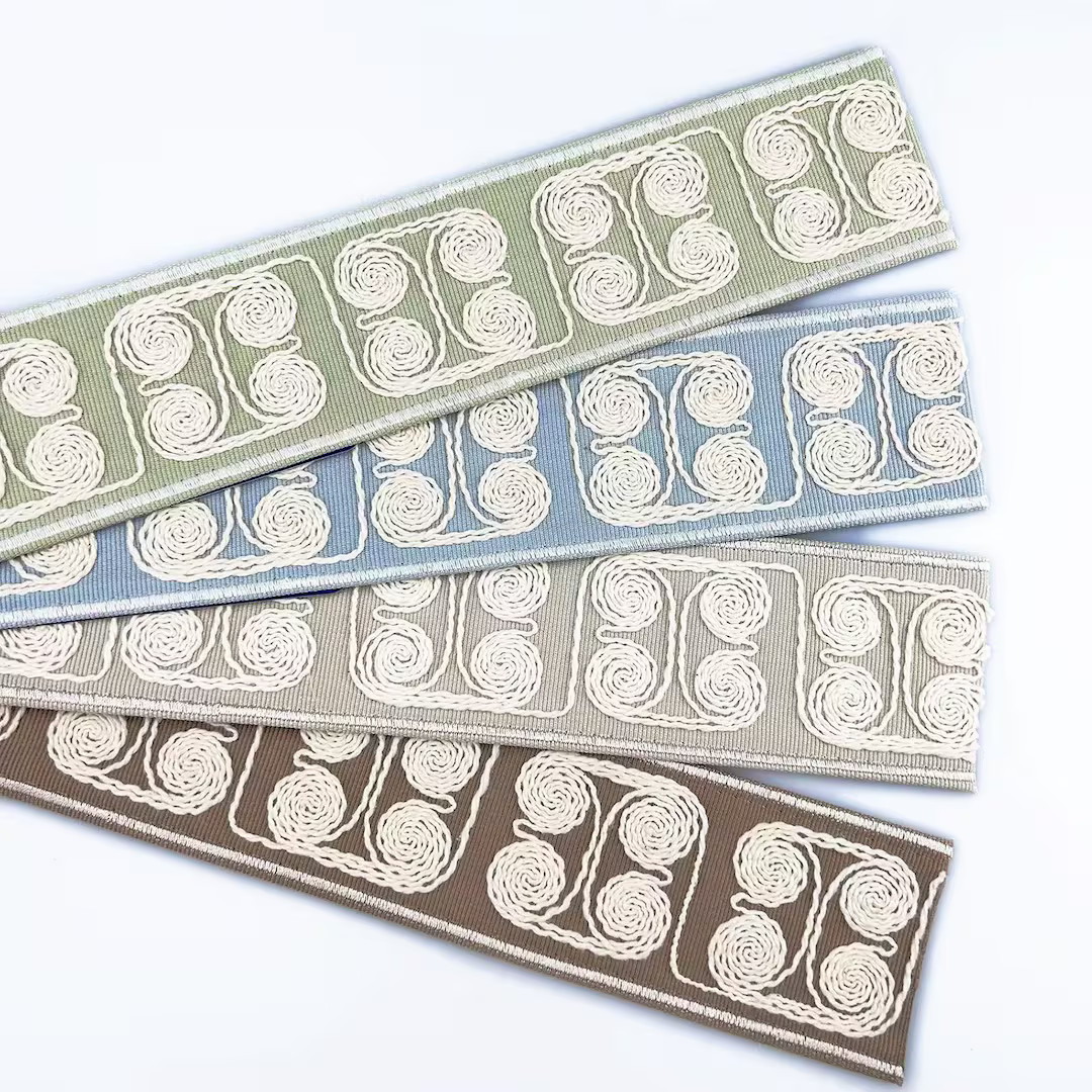 Handmade Linen Embroidery Trim for Curtains Sofas Pillows - Boho Home Decor Upgrade - Etsy | Etsy (US)