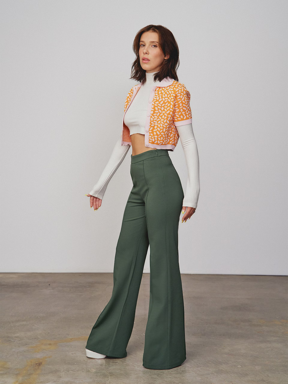 florence by mills exclusive for ABOUT YOU Flared Broek 'Spruce' in Groen | ABOUT YOU | ABOUT YOU NL