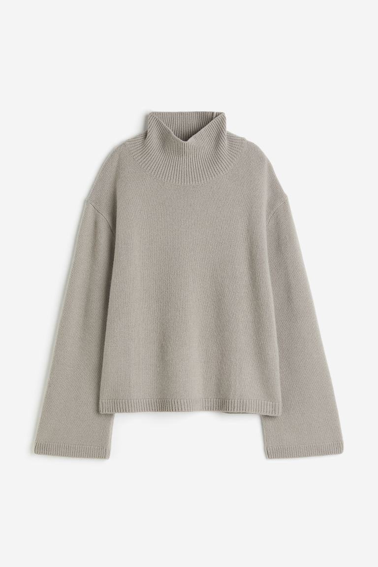 Pull oversize en cachemire mélangé - Grège - FEMME | H&M FR | H&M (FR, IT, ES, PT, BE)