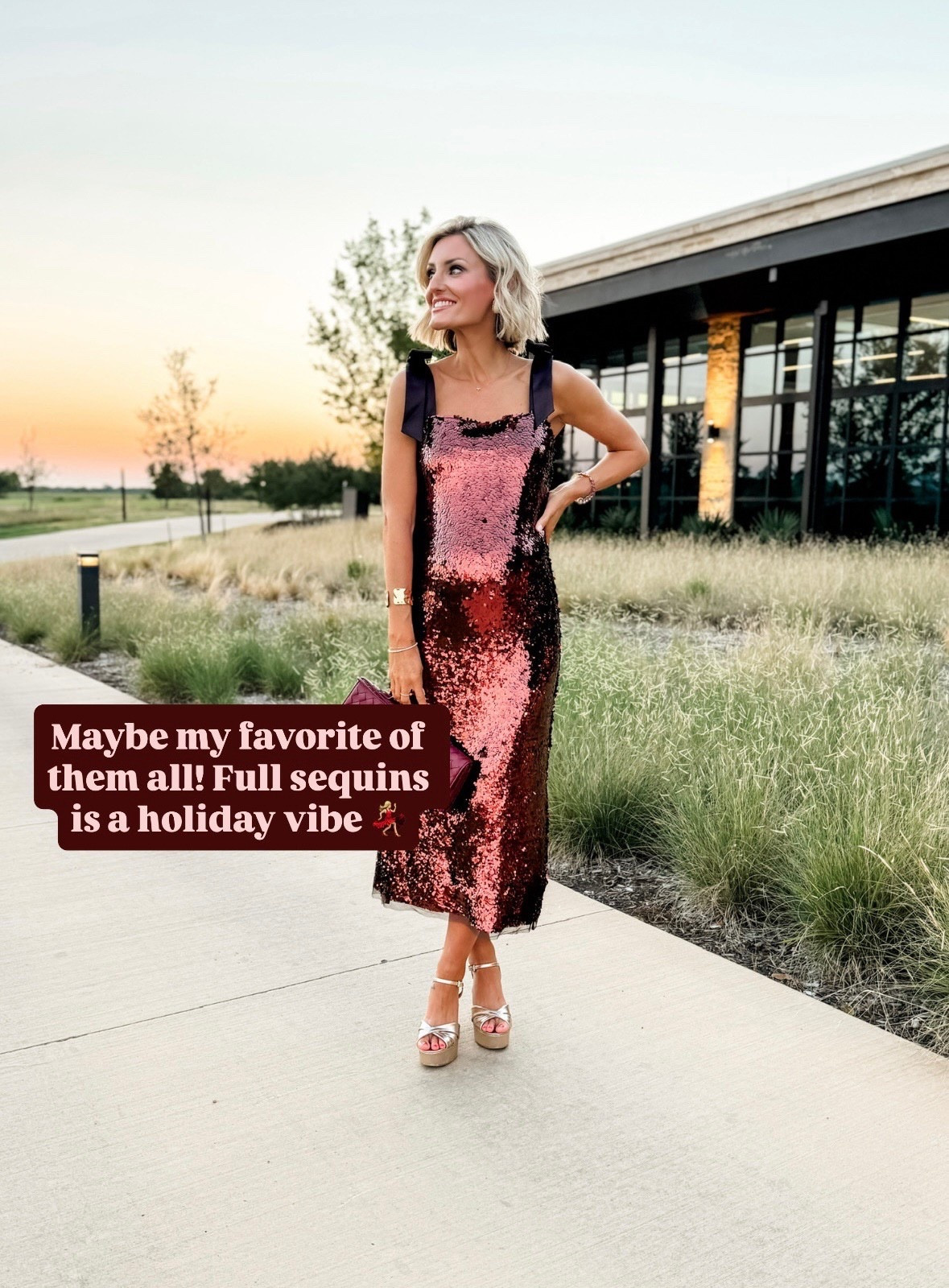Obsessed with this statement dress! It’s perfect for the holidays or NYE! Wearing S. 

Loverly Grey, Tuckernuck, holiday party dress, holiday dress, sequin dress, New Year’s Eve dresss

#LTKHoliday #LTKSeasonal #LTKGiftGuide